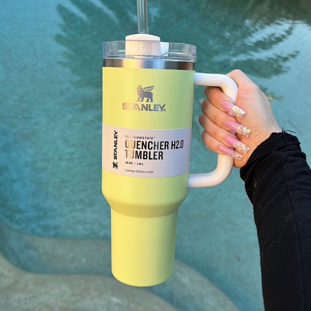 Stanley 40oz cup.Limited edition color.I would say the color is like very unique